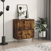 Vidaxl vidaXL Predalnik, dimljen hrast, 60x35x70 cm, material na osnovi lesa