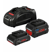 BOSCH Začetni komplet 18 V - 1x ProCORE18V 4,0 Ah + 1x 5,5 Ah + polnilnik GAL 1880 CV