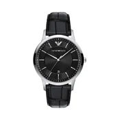 Emporio Armani Analogna ura ARCHETIPO črna / srebrna