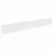 Vidaxl Robovi trave 20 szt. 103 x 15 cm Jeklo Bela
