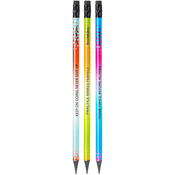 Grafitna olovka s gumicom Deli Enovation - EC020-HB, HB, asortiman
