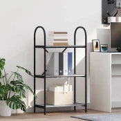 Polica Siva Sonoma 60 x 30 x 109 cm Konstruirano drvo