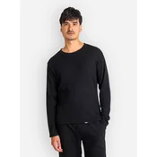 REELL Waffle moška majica z dolgimi rokavi waffle deep black