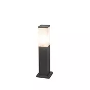 Moderna zunanja svetilka 45 cm temno siva z opalom IP44 - Malios