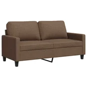 Vidaxl Dvosed rjav 140 cm blago