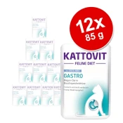 Kattovit Mokra mačja hrana Gastro - z rižem - Puran + riž 12 x 85 g