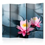 Paravan u 5 dijelova - Lotus blossoms II [Room Dividers] 225x172