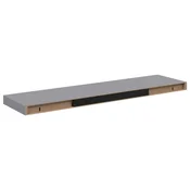 Vidaxl Stenska polica siva 90x23,5x3,8 cm MDF