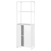 JOSTEIN Spojene police s vratima, unutra/spolja/bela, 61x44x180 cm