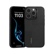 Benks Montage Magnetic Armor Pro Kevlar ovitek s kovinskim okvirjem za iPhone 16 Pro črna