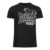 LONSDALE Majica Langsett črna/bela