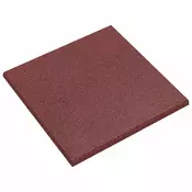 vidaXL Ploščice za zaščito pred padci 18 pcs Rdeča 50 x 50 cm Guma