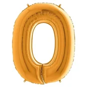 shumee Folija balon številka 0, zlat, 66 cm Grabo