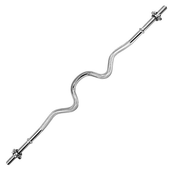 Ukrivljen fitnes drog 120 cm z navoji