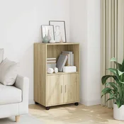 Vidaxl Omarica na kolesih sonoma hrast 55x40x91 cm inženirski les
