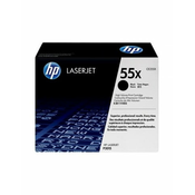 toner HP 55X (CE255X) črna, original -