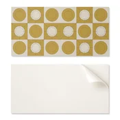 shumee Dekorativne vinilne stenske ploščice s tiskanim geometrijskim vzorcem s krogi 6x60x30 cm