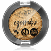 puroBIO Cosmetics Compact Eyeshadows sjenilo za oci nijansa 24 Gold 2,5 g