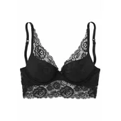 LASCANA Nedrček Push up Bustier, črna