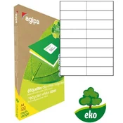 Univerzalne reciklirane etikete 105x37mm Agipa A4 100 listov