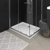 Podloga za tuširanje s tockicama bijela 90 x 70 x 4 cm ABS