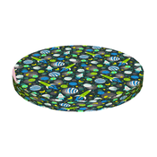 Bertoni Home Unisexs Ring Chair Cushion Rocket Navy Blue/Green