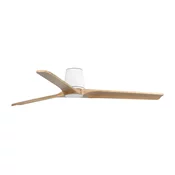 FARO 33838 - Plafonski ventilator HEYWOOD TUB L, borovina/bela, precnik 132 cm + daljinski upravljac