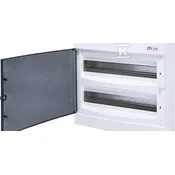 ETI Nadometno ohišje 2 vrsti po 18 modulov, prosojna vrata ECT 2X18PT-S