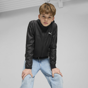 Puma Essentials Regular Windbreaker Jacket Youth, Black, Size 7-8Y, Clothing