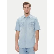 Wrangler Jeans srajca Western 112362742 Modra Regular Fit