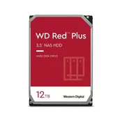 WD 12TB 3.5 SATA III 256MB 5400 WD120EFBX red plus NAS