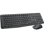 Logitech MK235 wireless desktop USB gray YU
