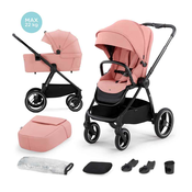 Kinderkraft dječja kolica Nea 3u1 B, ash pink