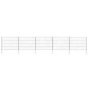 Vidaxl Komplet vrtne ograje 115x79 cm zelen