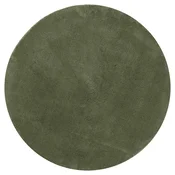 Vidaxl Preproga HUARTE s kratkimi vlakni mehka pralna zelena O 80 cm