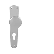 SHIELD BALL MP 2200 - B (F1 - Srebrna mat), KP krogla iz trdnega kosa, Odprtina za cilindrični vložek PZ, MP F1 naravno eloksirano, 72 mm