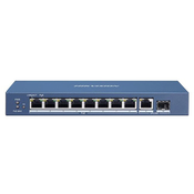 Hikvision DS-3E0510P-E (8 vrat 1000Mbps, 120W, 1xRJ45, 1xSFP) stikalo PoE