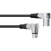 Omnitronic Omnitronic 30220632 XLR priklučni konektor [1x XLR vtič 3-polni - 1x XLR vtičnica 3-polna] 3.00 m črna, (20427825)