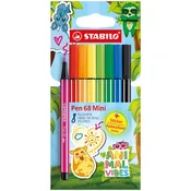 Vlaknasti markerji STABILO Pen 68 Mini Animal Vibes (komplet 8 kosov)