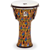 TOCA DJEMBE FREESTYLE MECHANICALLY TUNED 9 Height: 16,5 (42 cm) Kente Cloth