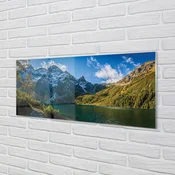 tulup.si Slika na akrilnem steklu Gorsko jezero 140x70 cm 4 obešalnika