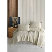 Lessentiel Maison Komplet posteljine Hermes, 240x260 cm, Krem