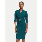 Rinascimento Cocktail obleka CFC0131082003 Temno zelena Regular Fit