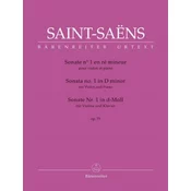 SAINT-SAENS:SONATA NO.1 D-MOLL OP.75 VIOLIN AND PIANO