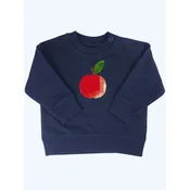 MelaDi Pulover Kinder Baby-Sweater aus Biobaumwolle - Apfel mornarska