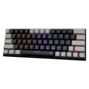 Tipkovnica WHITE SHARK GK-002111V2 Wakizashi-2, RGB, crveni switch, mehanička, US/HR, črno-siva