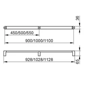 Keuco Kljuka Keuco Elegance 1028MM KROM 31601011000