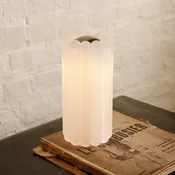 Tom Dixon LED namizna svetilka Press, motno steklo, višina 24 cm - Dnevna soba/jedilnica - Dizajn - belo motno