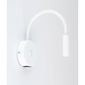 LED zidna lampa LAGOS sa USB portom, 1x G9/3W/5V, bela
