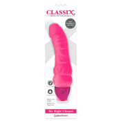 Classix Mr. Pravi - pocetnicki, silikonski vibrator u obliku penisa (roza)